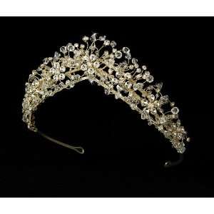  Enchanting Gold Crystal Bridal Tiara HP 2210 Beauty