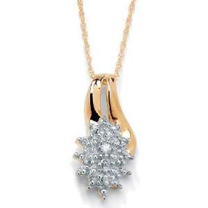  PalmBeach Jewelry Diamond Acc. 10k Gold Gold Pendant 18 