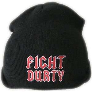 Fight Durty Black Logo Beanie 