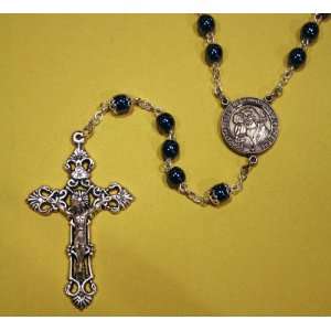  Godfather Faux Hematite Rosary 