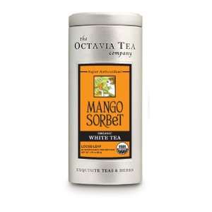 Octavia Tea Mango Sorbet (Organic White Tea), 1.76 Ounce Tin  