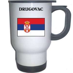  Serbia   DRUGOVAC White Stainless Steel Mug Everything 
