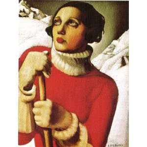 Hand Made Oil Reproduction   Tamara de Lempicka   32 x 42 inches   St 