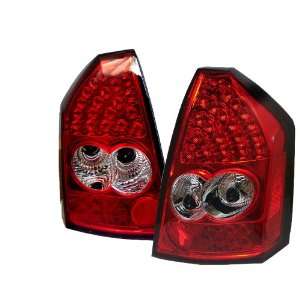 Chrysler 300 05 07 LED Tail Lights   Red Clear Automotive