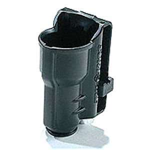   HOLSTER, POLYMER, BLACK, FITS HEAD UP OR DOWN