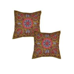  Fantastic Cotton Cushion Cover Adorn with Thread & Patch 