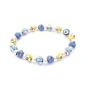   Retired Small Bead Bracelet with Sterling Rounds 