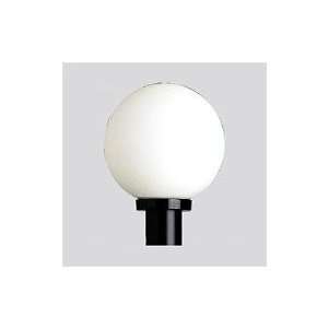    Black Fitter and Incandescent Globe Post Top