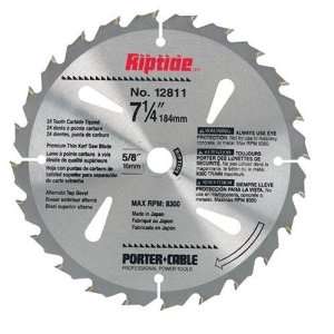  Porter Cable 12811 Riptide 7 1/4 Inch 24 Tooth ATB Thin 