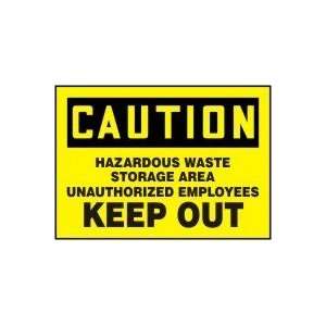   AREA UNAUTHORIZED EMPLOYEES KEEP OUT Sign   10 x 14 Aluma Lite