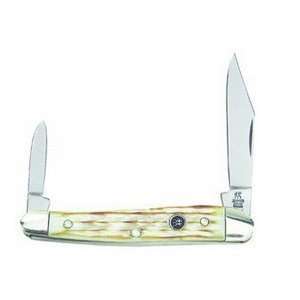  Half Whittler 2 Blade Burnt White Picked Bone Sports 