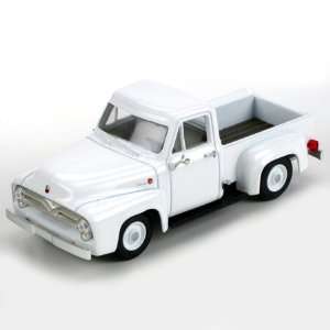  1/50 Die Cast 1955 Ford F 100 Pickup, White Toys & Games