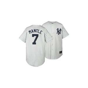   Yankees Cooperstown Replica Mickey Mantle #7 Pinstriped Throwback Jers