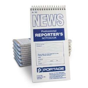 Reporters Notebook, Gregg Ruled ,70 Sheets / 140 Pages Each ,4x8,12/pk 