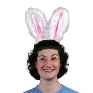  Lets Party By Amscan Furry Bunny Ears Headband / White 