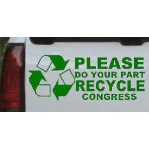 Please Recycle Congress Political Car Window Wall Laptop Decal Sticker 