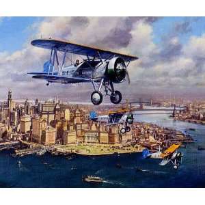  The Fleets In   John Young   World War II Aviation Art 