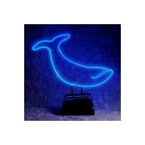  Blue Whale Neon Sculpture 21 x 20.5