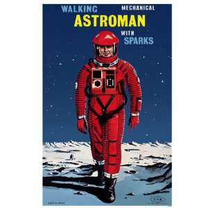  Astroman With Sparks Mini Poster 11 x 17