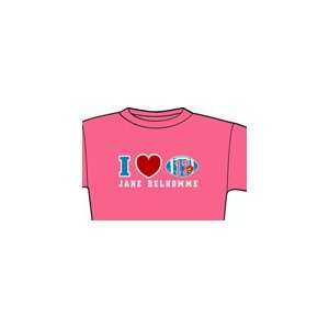  Jake Delhomme Ladies I Heart Jake Pink T Shirt Sports 