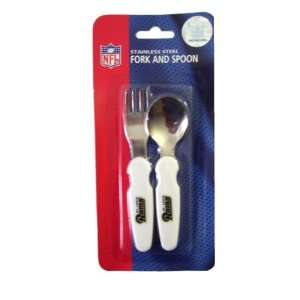   NFL Football St. Louis Rams Baby Eating Utensils Fork and Spoon Baby
