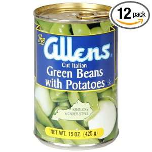 Allens Italian Cut Green Beans and Sliced Potatoes, 15 Ounce (Pack of 