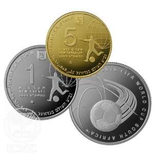  State of Israel Coins 2010 FIFA World Cup   3 Coin Set 