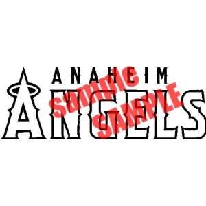  ANAHEIM ANGELS TEAM MLB 3 WHITE VINYL DECAL STICKER 