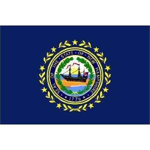  5 x 8 Feet New Hampshire Nylon   outdoor State Flags Made 