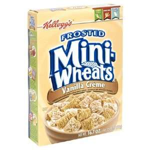 Kelloggs Frosted Mini Wheats Vanilla Creme Cereal, 16.7 Ounce Box