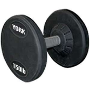   York Rubber Pro Style Dumbbells (Pair) 150 lb