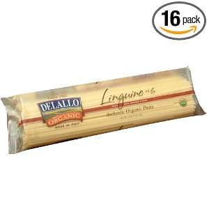 DeLallo Organic Linguine #6, 16 Ounce Units (Pack of 16)