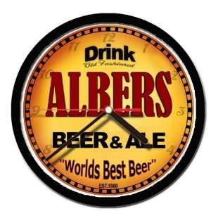  ALBERS beer and ale wall clock 