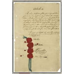  1783 Treaty of Paris   24x36 Poster 