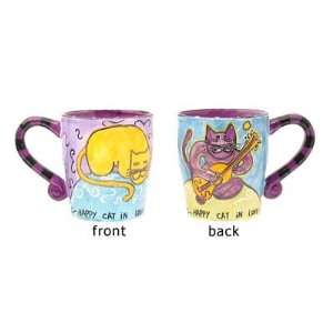  Happy Cat Mug   Purple Tabletop