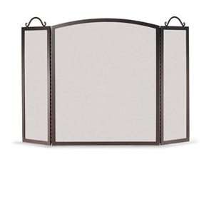  3 Panel Traditional Arch Fireplace Screen