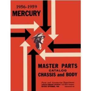  1956 1957 1958 1959 MERCURY Parts Book List Guide 