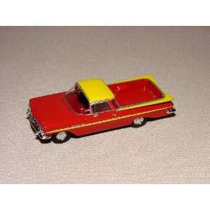  Brekina HO 1959 Chevrolet El Camino   Red, Yellow Toys 