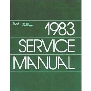  1983 DODGE RAM PICKUP TRUCK RAMCHARGER Service Manual 