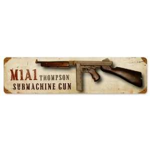  M 1A1 thompson Vintage Tin Sign