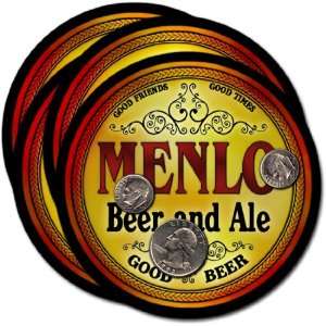  Menlo, GA Beer & Ale Coasters   4pk 