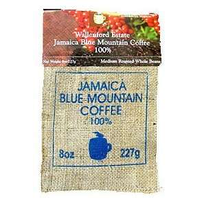 Jamaica Blue Mountain Coffee 8oz Burlap Bag  Grocery 