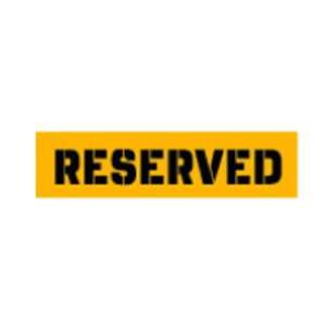   Reserved Stencil Heavy Poly Board For Parking Lots 