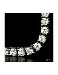 36 ICED OUT Platinum Style One Row Cubic Zirconia CZ Necklace Chain