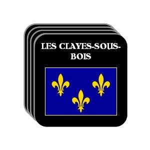 Ile de France   LES CLAYES SOUS BOIS Set of 4 Mini Mousepad Coasters