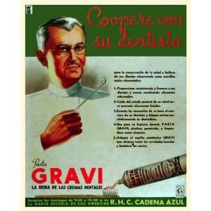   Cuban toothpaste ad posterDentist AdvisesGravi.038