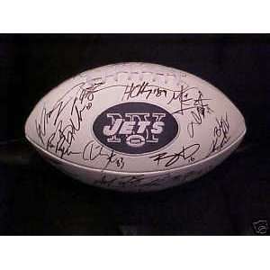NEW YORK JETS 2011 TEAM SIGNED AUTOGRAPHED FOOTBALL MATCHING HOLOGRAMS 