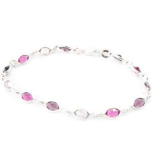  Bracelet silver Gouttes De Fées pink. Jewelry