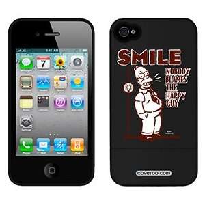  Homer Smile Nobody Blames on AT&T iPhone 4 Case by Coveroo 