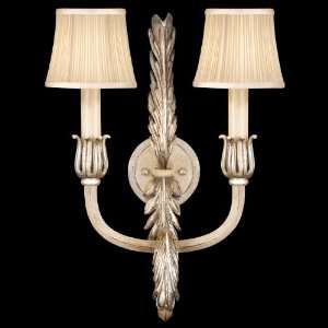  Fine Art Lamps 790850 2ST Acanthus Silver Wall Sconce 
